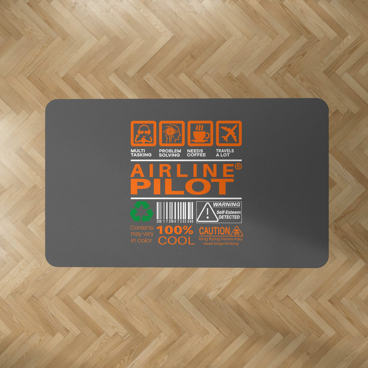 Airline Pilot Label Designed Carpet & Floor Mats