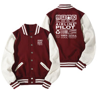 Thumbnail for Airline Pilot Label Designed Baseball Style Jackets