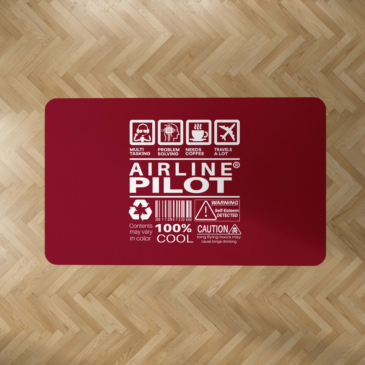 Airline Pilot Label Designed Carpet & Floor Mats