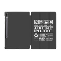 Thumbnail for Airline Pilot Label Designed Samsung Tablet Cases