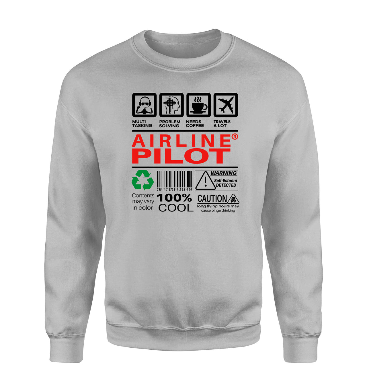 Airline Pilot Label Designed Sweatshirts