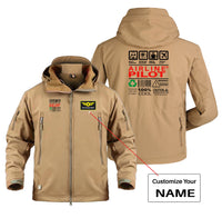 Thumbnail for Airline Pilot Label Designed Military Jackets (Customizable)