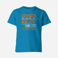Thumbnail for Airline Pilot Label Designed Children T-Shirts