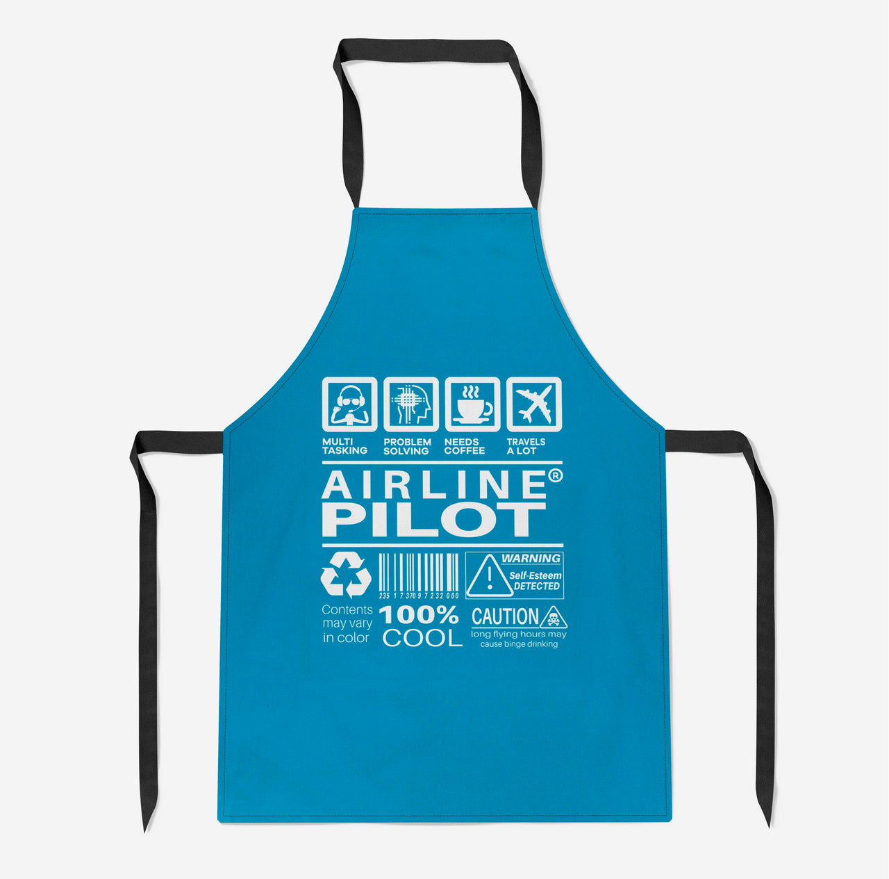 Airline Pilot Label Designed Kitchen Aprons