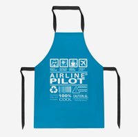 Thumbnail for Airline Pilot Label Designed Kitchen Aprons