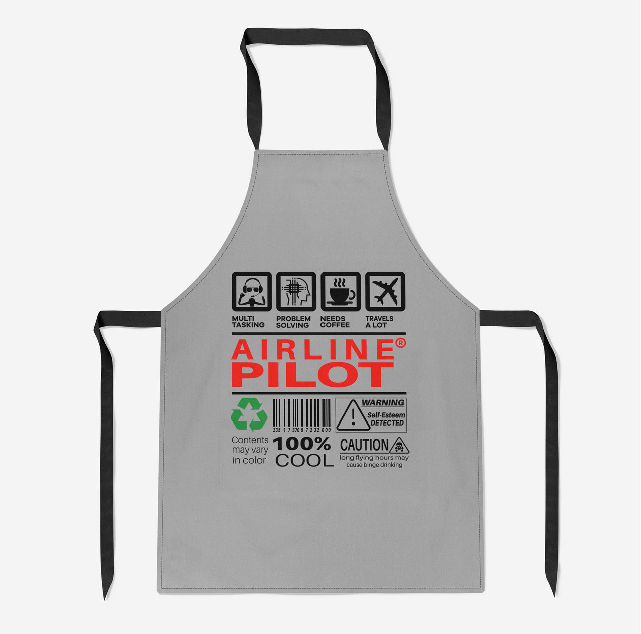 Airline Pilot Label Designed Kitchen Aprons