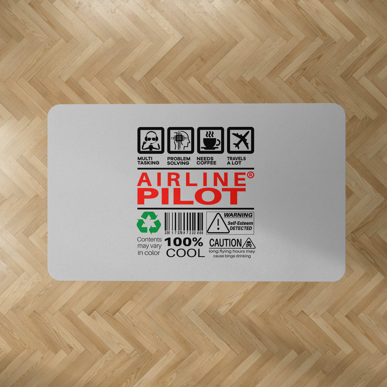 Airline Pilot Label Designed Carpet & Floor Mats