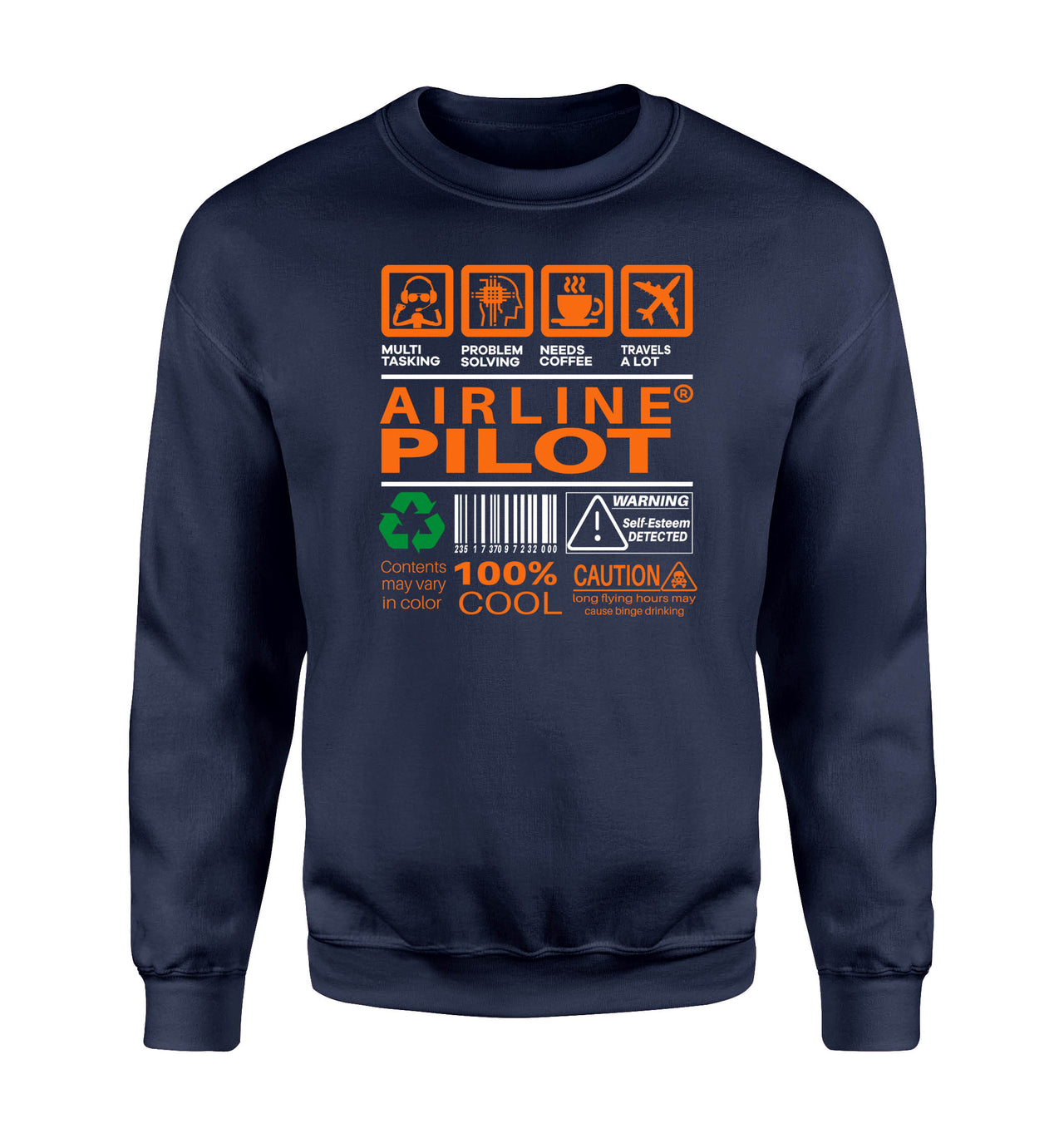 Airline Pilot Label Designed Sweatshirts