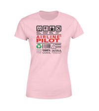 Thumbnail for Airline Pilot Label Designed Women T-Shirts