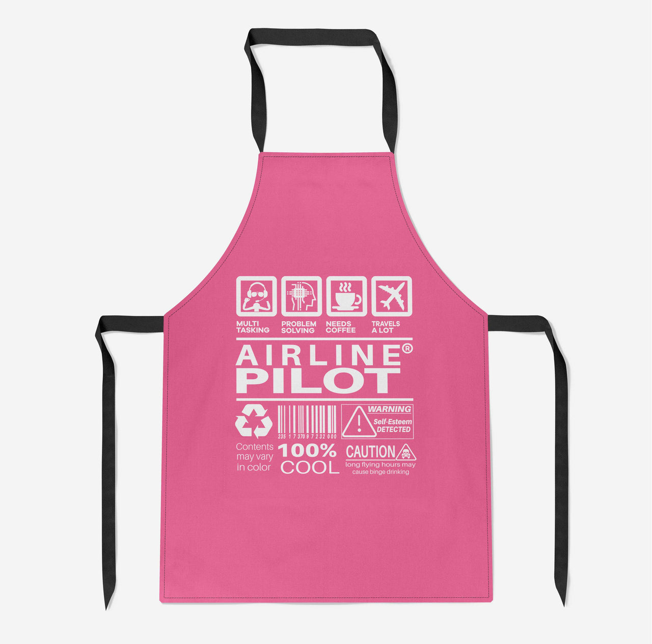 Airline Pilot Label Designed Kitchen Aprons