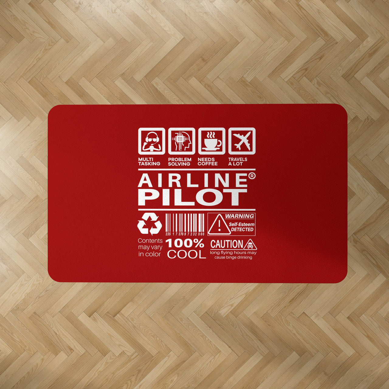 Airline Pilot Label Designed Carpet & Floor Mats