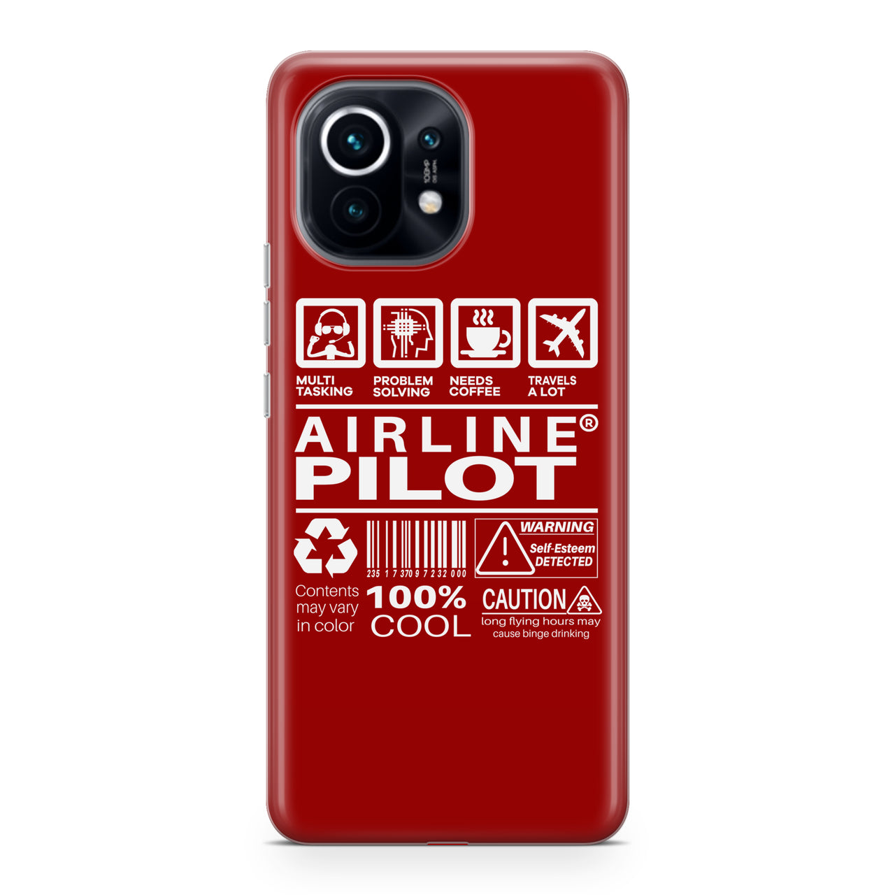 Airline Pilot Label Designed Xiaomi Cases