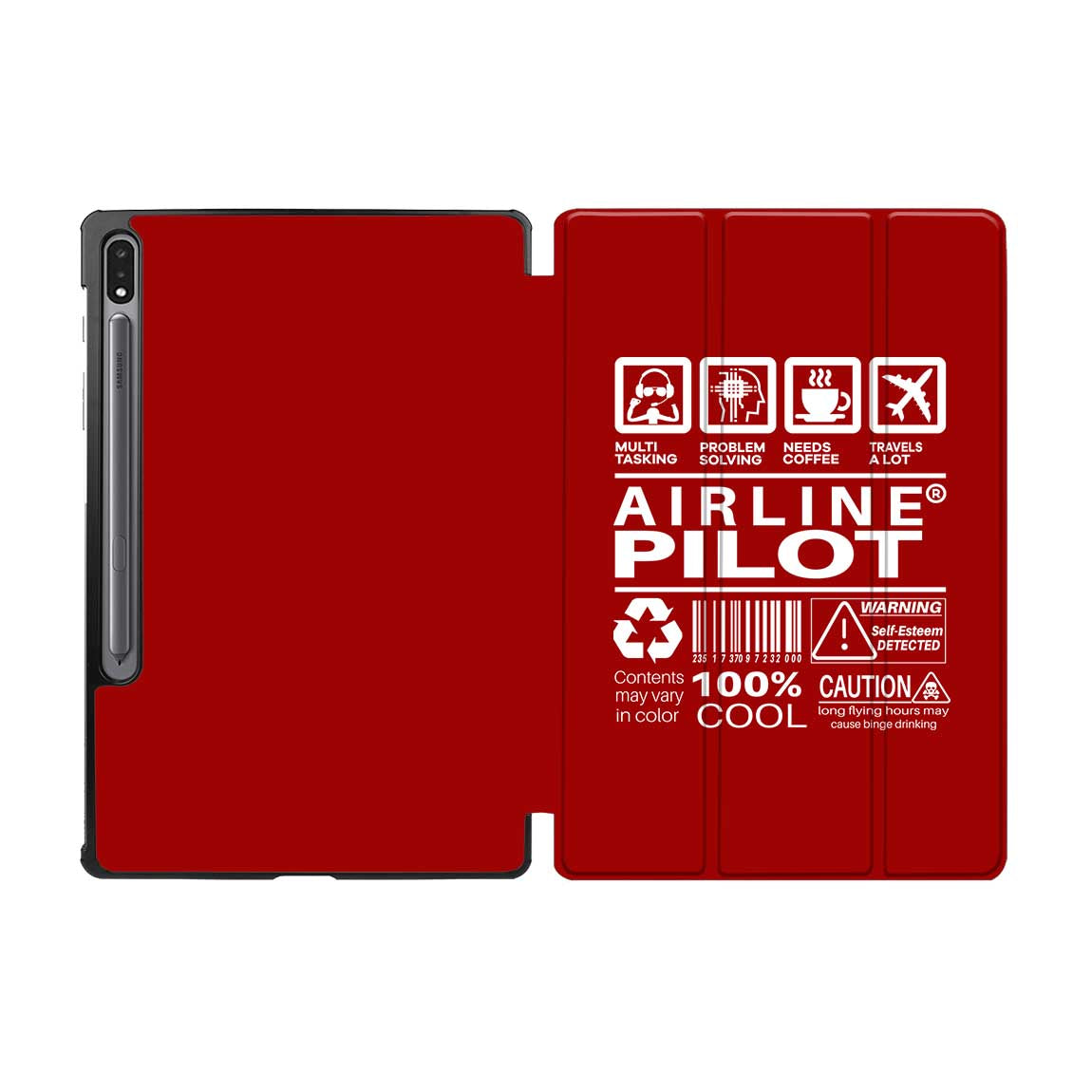 Airline Pilot Label Designed Samsung Tablet Cases