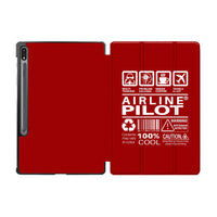 Thumbnail for Airline Pilot Label Designed Samsung Tablet Cases