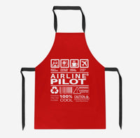 Thumbnail for Airline Pilot Label Designed Kitchen Aprons