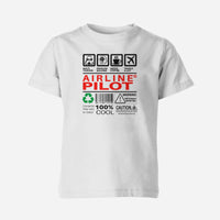 Thumbnail for Airline Pilot Label Designed Children T-Shirts