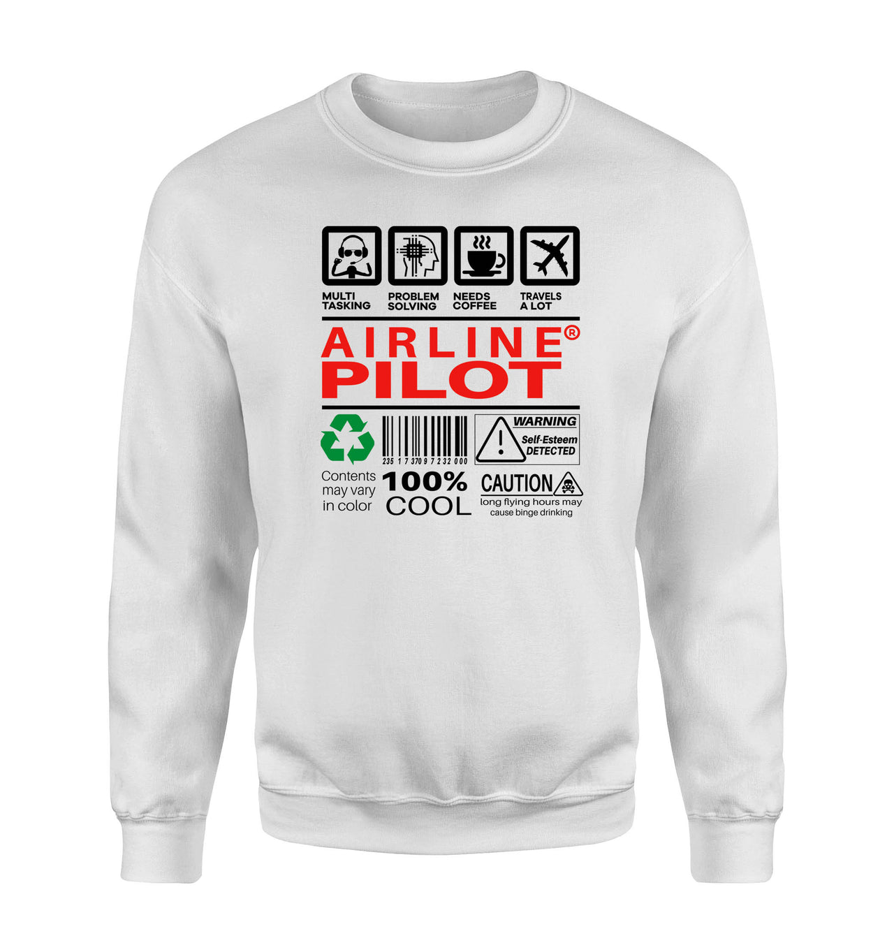 Airline Pilot Label Designed Sweatshirts
