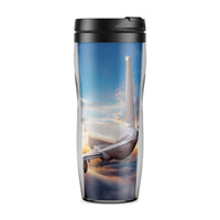 Thumbnail for Airliner Jet Cruising over Clouds Designed Travel Mugs