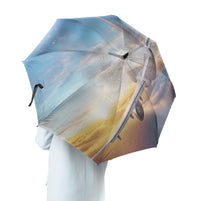 Thumbnail for Airliner Jet Cruising over Clouds Designed Umbrella