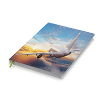Thumbnail for Airliner Jet Cruising over Clouds Designed Notebooks