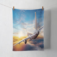 Thumbnail for Airliner Jet Cruising over Clouds Designed Towels