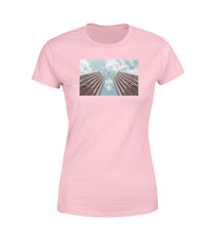 Thumbnail for Airplane Flying over Big Buildings Designed Women T-Shirts