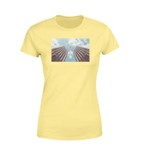 Thumbnail for Airplane Flying over Big Buildings Designed Women T-Shirts