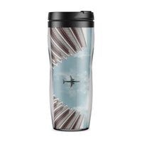 Thumbnail for Airplane Flying over Big Buildings Designed Travel Mugs