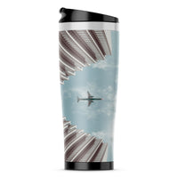 Thumbnail for Airplane Flying over Big Buildings Designed Travel Mugs