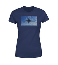 Thumbnail for Airplane From Below Designed Women T-Shirts