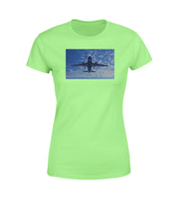 Thumbnail for Airplane From Below Designed Women T-Shirts