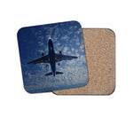 Airplane From Below Designed Coasters
