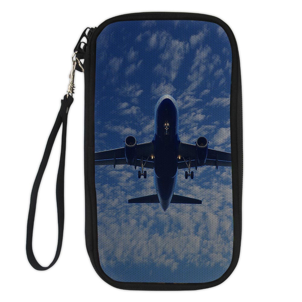 Airplane From Below Designed Travel Cases & Wallets