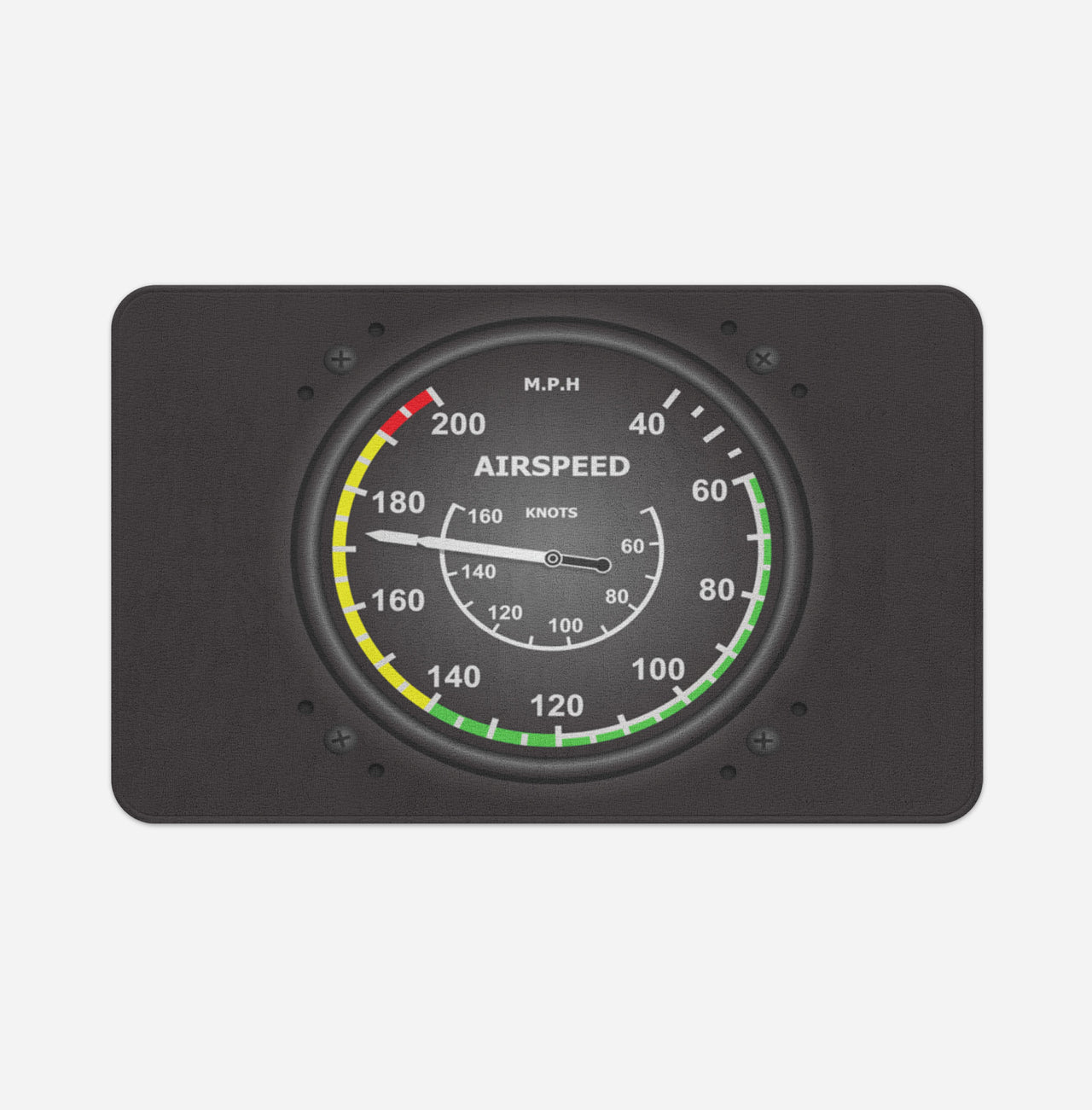 Airplane Instruments-Airspeed Designed Bath Mats