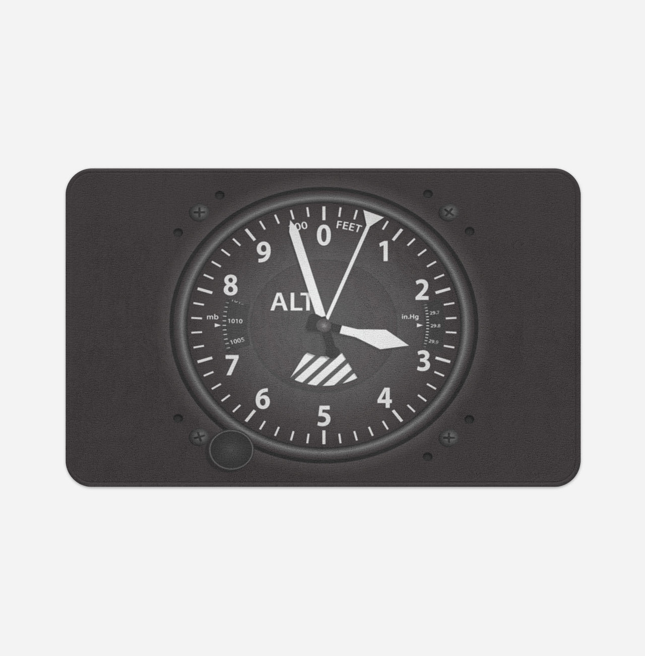 Airplane Instruments-Altitude Designed Bath Mats