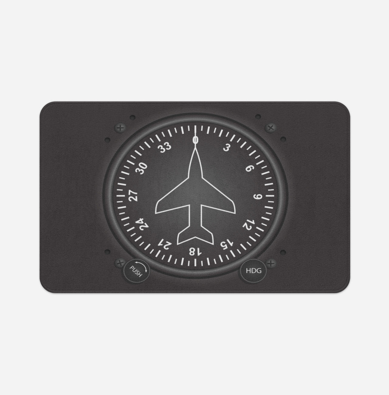 Airplane Instruments-Heading Designed Bath Mats