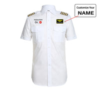 Thumbnail for Airplane Mode On aviation design printed on crisp poplin cotton pilot uniform shirt.