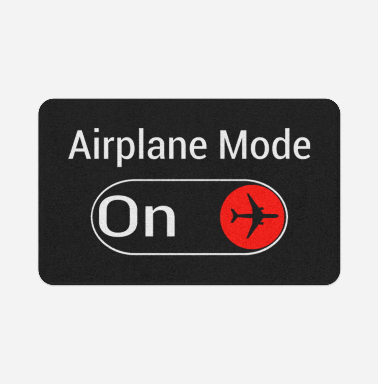 Airplane Mode On Designed Bath Mats