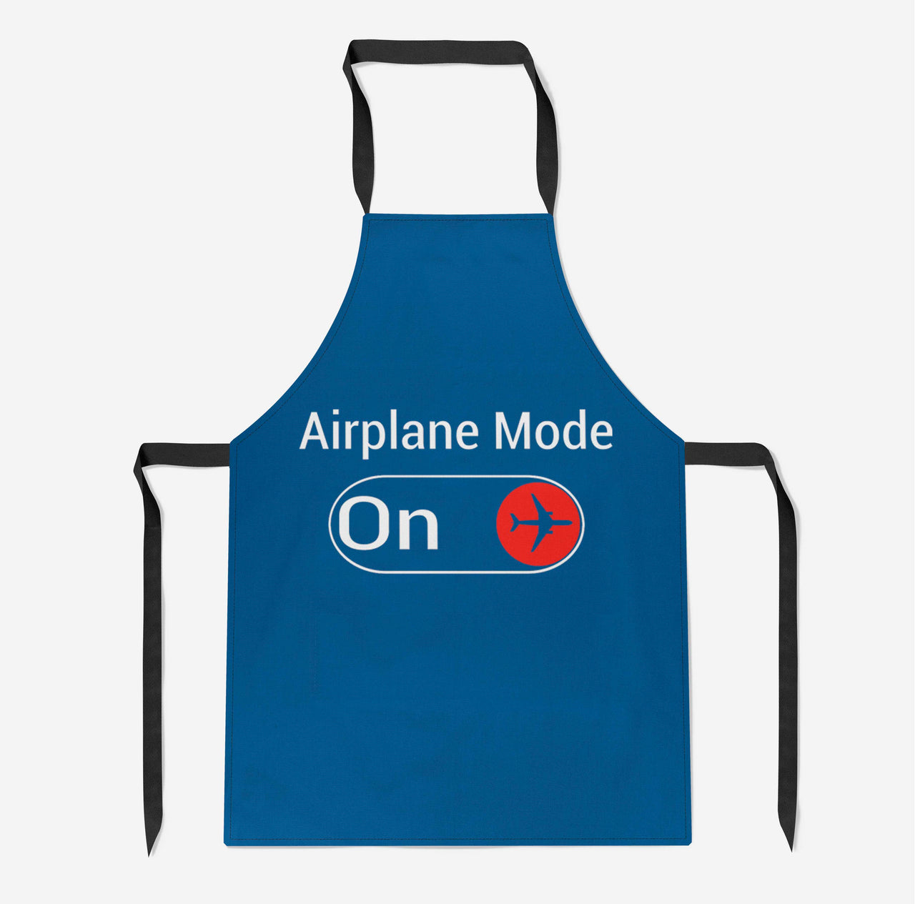 Airplane Mode On Designed Kitchen Aprons