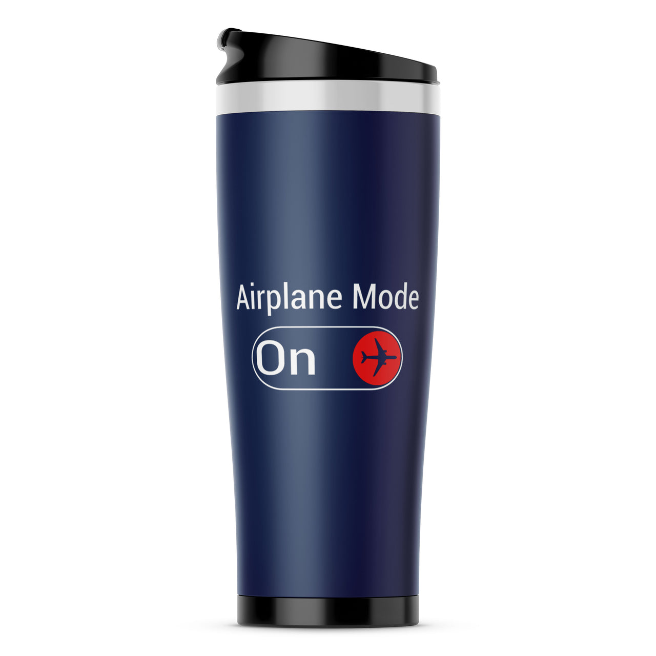 Airplane Mode On Designed Travel Mugs
