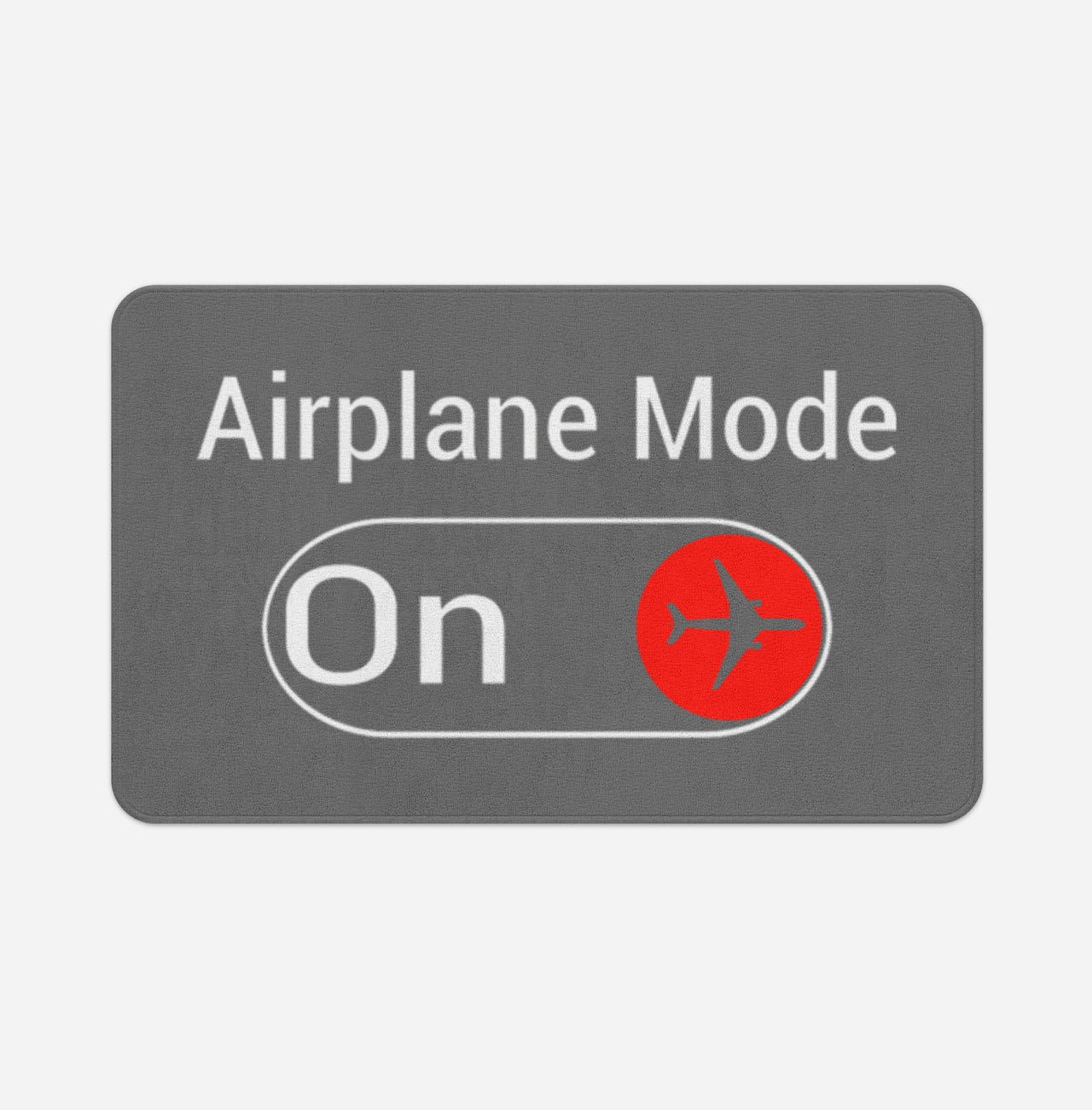 Airplane Mode On Designed Bath Mats