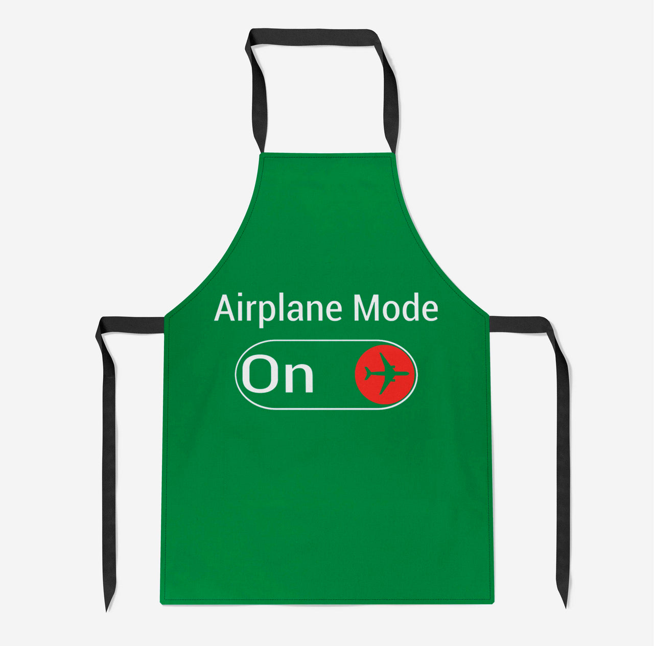 Airplane Mode On Designed Kitchen Aprons