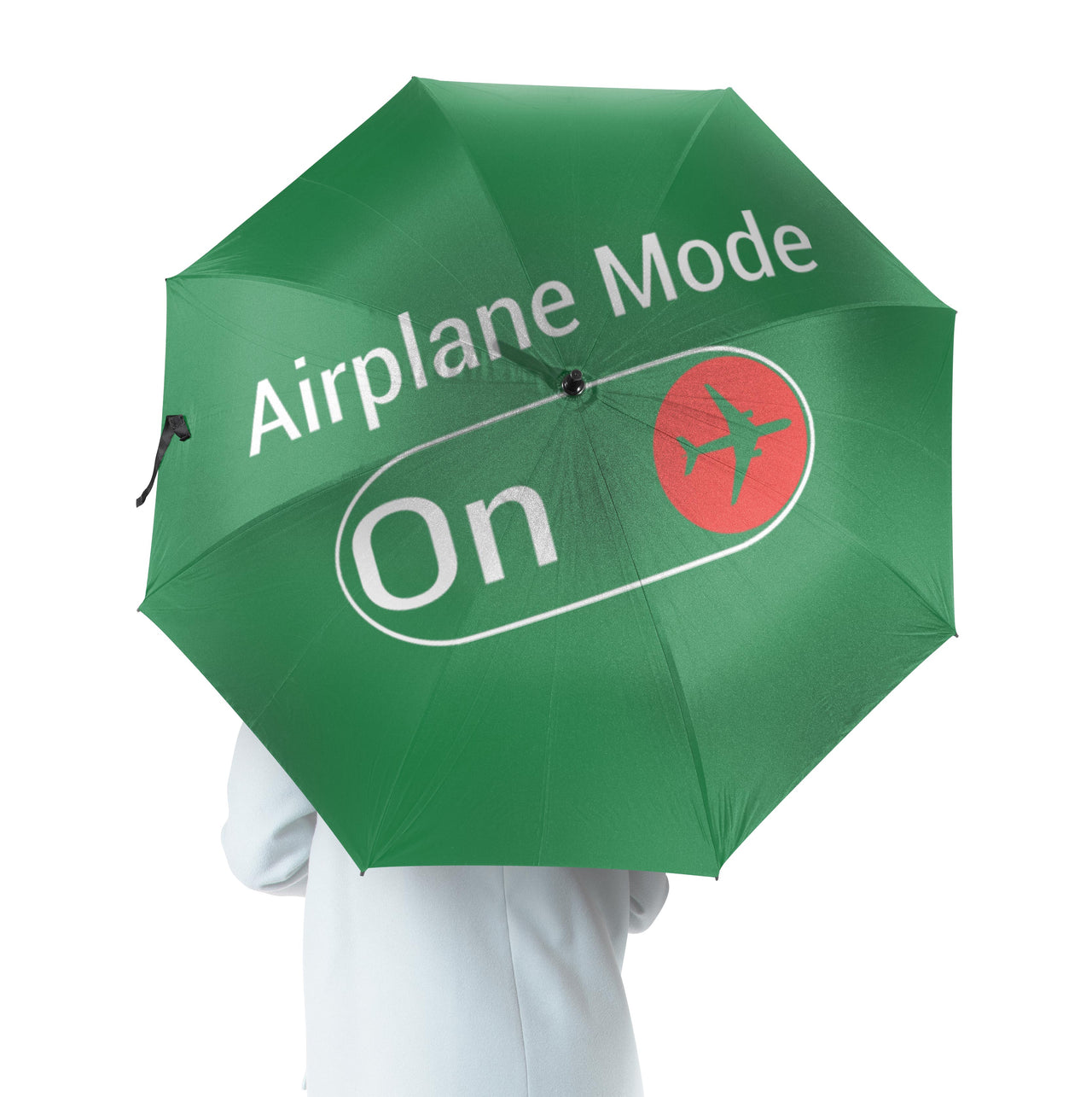 Airplane Mode On Designed Umbrella