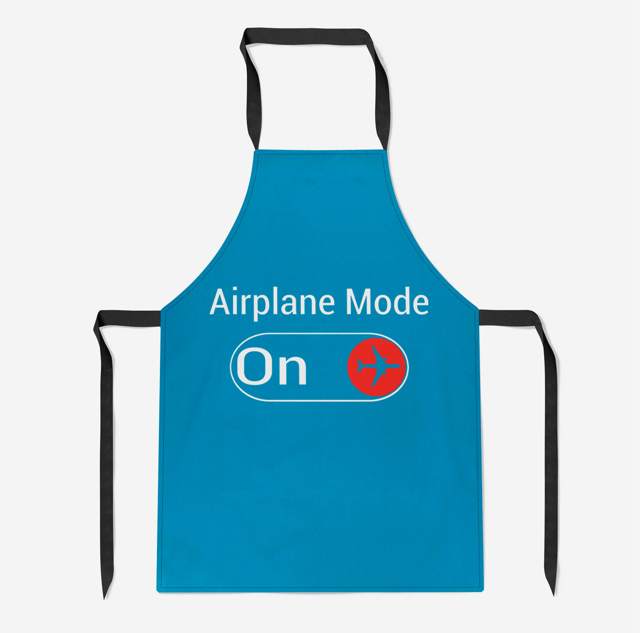 Airplane Mode On Designed Kitchen Aprons
