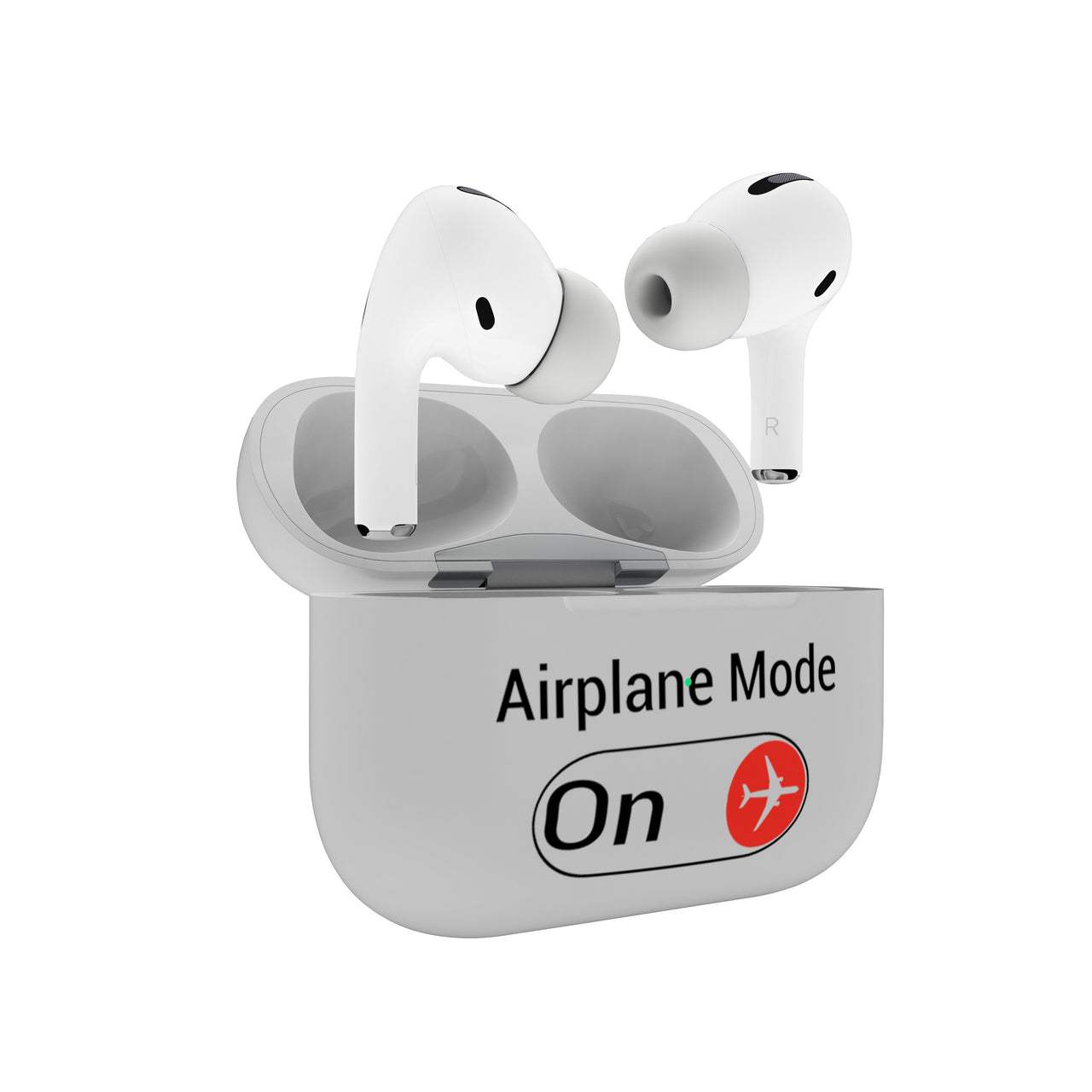 Airplane Mode On Designed AirPods  Cases