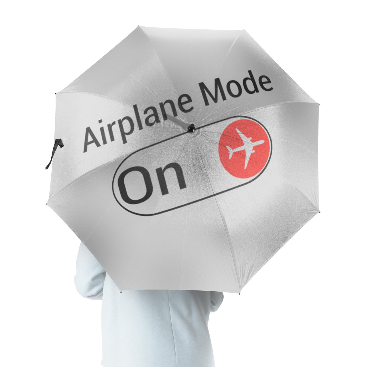 Airplane Mode On Designed Umbrella