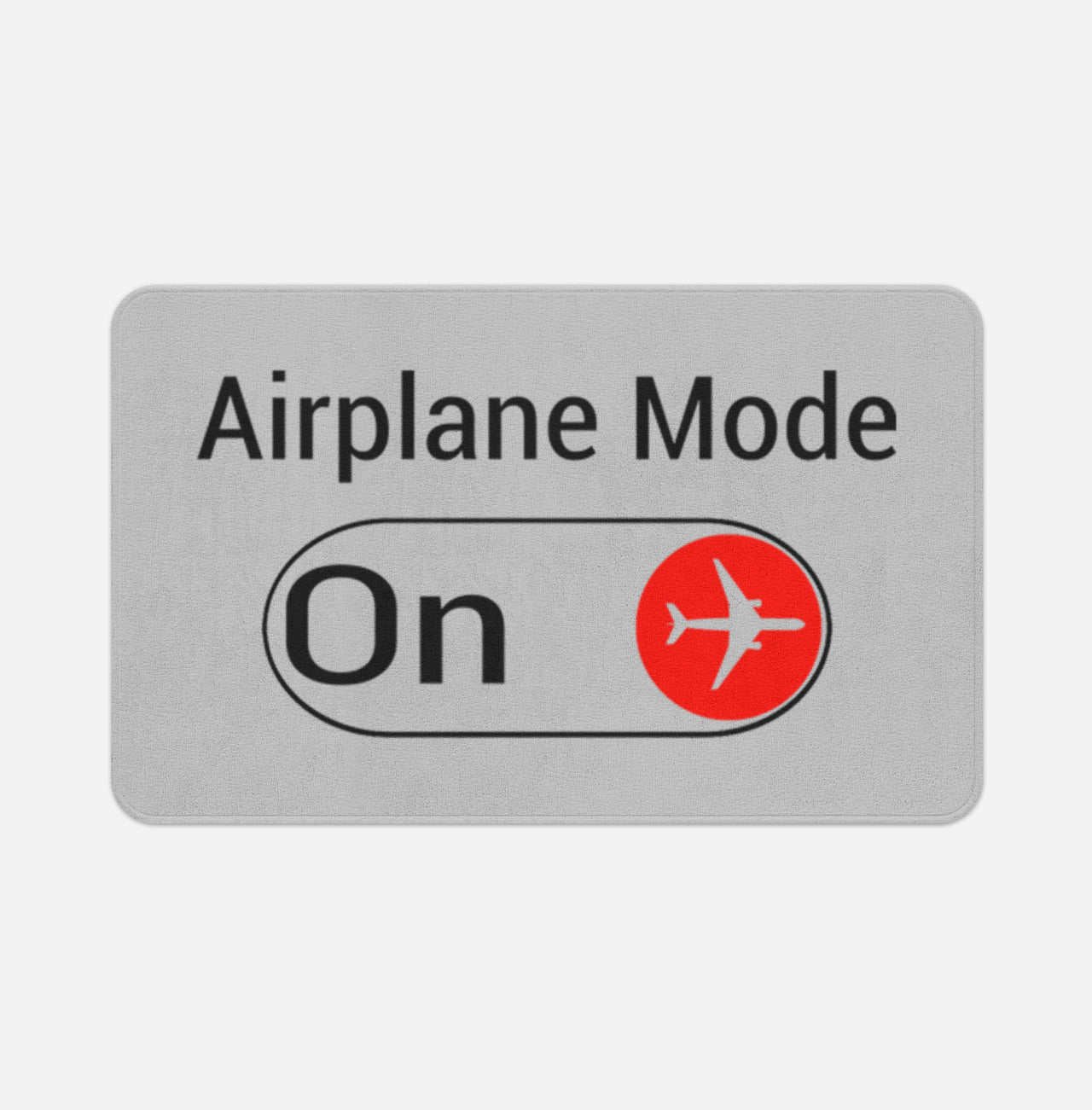 Airplane Mode On Designed Bath Mats