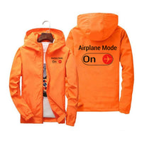 Thumbnail for Airplane Mode On Designed Windbreaker Jackets