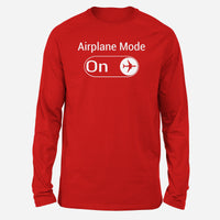 Thumbnail for Airplane Mode On Designed Long-Sleeve T-Shirts