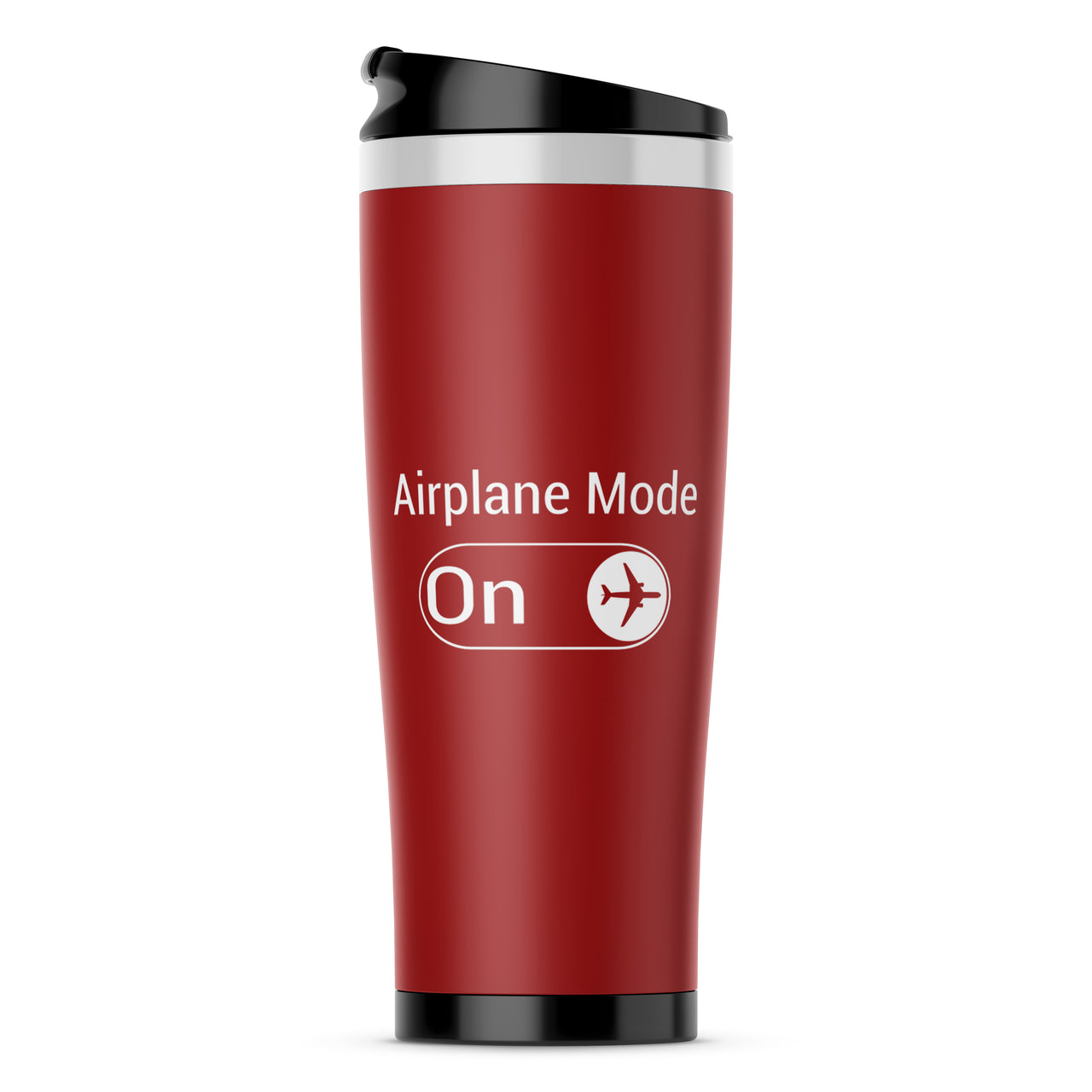 Airplane Mode On Designed Travel Mugs